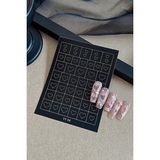 Easy Beauty Nail Art Sticker Kendinden Yapışkanlı, Tırnak Süsleme, Tırnak Dövmesi Stikır - 000-Siyah