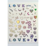 Easy Beauty Nail Art Sticker Kendinden Yapışkanlı, Tırnak Süsleme, Tırnak Dövmesi Stikır 1097