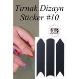 Easy Beauty Nail Art Sticker Kendinden Yapışkanlı, Tırnak Süsleme, Tırnak Dövmesi Stikır 10