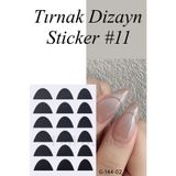 Easy Beauty Nail Art Sticker Kendinden Yapışkanlı, Tırnak Süsleme, Tırnak Dövmesi Stikır 11