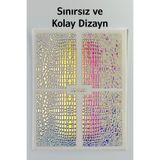 Easy Beauty Nail Art Sticker Kendinden Yapışkanlı, Tırnak Süsleme, Tırnak Dövmesi Stikır 1331