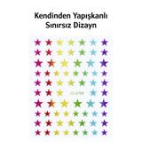 Easy Beauty Nail Art Sticker Kendinden Yapışkanlı, Tırnak Süsleme, Tırnak Dövmesi Stikır 2199ÇR