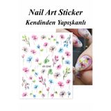 Easy Beauty Nail Art Sticker Kendinden Yapışkanlı, Tırnak Süsleme, Tırnak Dövmesi Stikır 2242