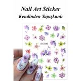 Easy Beauty Nail Art Sticker Kendinden Yapışkanlı, Tırnak Süsleme, Tırnak Dövmesi Stikır 2246