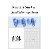 Easy Beauty Nail Art Sticker Kendinden Yapışkanlı, Tırnak Süsleme, Tırnak Dövmesi Stikır 2258