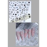 Easy Beauty Nail Art Sticker Kendinden Yapışkanlı, Tırnak Süsleme, Tırnak Dövmesi Stikır 2447SG