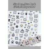 Easy Beauty Nail Art Sticker Kendinden Yapışkanlı, Tırnak Süsleme, Tırnak Dövmesi Stikır 2448SA