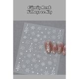 Easy Beauty Nail Art Sticker Kendinden Yapışkanlı, Tırnak Süsleme, Tırnak Dövmesi Stikır 2683G