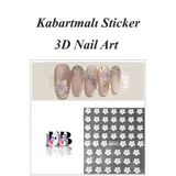 Easy Beauty Nail Art Sticker Kendinden Yapışkanlı, Tırnak Süsleme, Tırnak Dövmesi Stikır 5D001