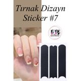 Easy Beauty Nail Art Sticker Kendinden Yapışkanlı, Tırnak Süsleme, Tırnak Dövmesi Stikır 7