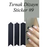 Easy Beauty Nail Art Sticker Kendinden Yapışkanlı, Tırnak Süsleme, Tırnak Dövmesi Stikır 9