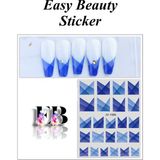 Easy Beauty Nail Art Sticker Kendinden Yapışkanlı, Tırnak Süsleme, Tırnak Dövmesi Stikır - Mor