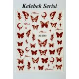 Easy Beauty Nail Art Sticker Kendinden Yapışkanlı, Tırnak Süsleme, Tırnak Dövmesi Stikır - Natural Pink