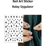 Easy Beauty Nail Art Sticker Kendinden Yapışkanlı, Tırnak Süsleme, Tırnak Dövmesi Stikır - Pembe