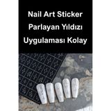 Easy Beauty Nail Art Sticker Kendinden Yapışkanlı, Tırnak Süsleme, Tırnak Dövmesi Stikır YILDIZ-1