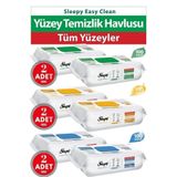 Easy Clean 6 adet Beyaz Sabun & Çamaşır Suyu & Arap Sabunu Katkılı Yüzey Temizlik Havlusu