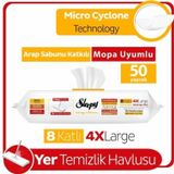 Easy Clean Arap Sabunu Katkılı Mopa Uyumlu Yer Temizlik Havlusu 50 Yaprak