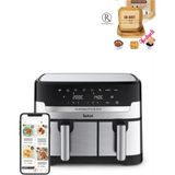 Easy Fry & Grill Iki Sepetli Yağsız Fritöz Çift Hazneli Yüksek Kaliteli 8 Otomatik Program+Hediyeli