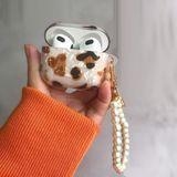 Easy Leopar Desenli Kopçalı Airpods 3 Kulaklık Kılıfı - Renkli