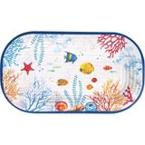 Easy Life Bora Bora Desenli Melamin Oval Servis Tepsisi - Standart