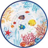 Easy Life Bora Bora Desenli Melamin Pasta Tabağı 21,5 cm - Standart