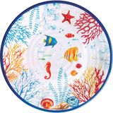 Easy Life Bora Bora Desenli Melamin Servis Tabağı - Standart