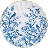 Easy Life Paradise Garden Porselen Pasta Tabağı 19 cm - 0,21 lt - Mavi - Beyaz