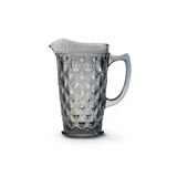 Easy Life Rölyef Süslemeli 1500 ml Mavi Cam Sürahi