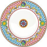 Easy Life Sicily Renkli Figürlü Porselen Servis Tabağı 26 cm