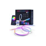 Easy Tedarik RGB Kumandalı Sese Duyarlı Animasyonlu Neon Şerit Hortum Led USB ve App Uyumlu 5 Metre