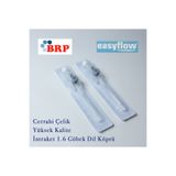 Easyflow 1 Adet Piercing Delim İğnesi Gri 45 mm İntraket Kanül Anjiokat 1.6 Göbek Dil Köprü