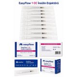 Easyflow 1 CC / 1 ML STERİL ENJEKTÖR 1 KUTU 100 ADET 26G X 1/2 0.45X13MM