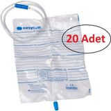 Easyflow 2000 ml 20 Adet Musluklu İdrar Torbası