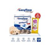 Easyflow Kedi ve Köpek Çiş Pedi, 60X90 Cm, 120 Adet, Pati Temizleme Mendili Dahil - Çok Renkli