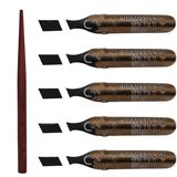 EASYPEN Metal Hat kalemi/Sülüs yazı için özel tesviye edilmiş hat uçları (4/3.6mm) (Tam Takım)