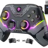 Easysmx X15 - Kablosuz Gamepad - Hall Effect Stick - Hall Triggers - Drift & Dead Zone Yok, 7 Rgb- Pc, Android, Steam ve Switch Uyumlu - Siyah