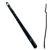 Easyso Ayakkabı Çekeceği Uzun/Kısa Renkli Plastik Metal Kerata Çekecek Büyük/Küçük Ahşap Çekecek Kaplama Askı Aparatlı Kolay ve Pratik Dayanıklı Ergonomik (Siyah, Büyük Tip C)