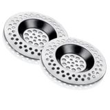 Easyso Lavabo Süzgeci Evye Süzgeç 2'li SET 8 cm Pratik Mutfak Aleti Banyo/Küvet Delikleri Gider Temizliği Uzun Ömürlü Metalik Süzgeç