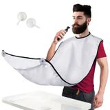 Easyso Max Erkek Sakal Önlüğü, En iyi Hediye, Tıraş Örtüsü, Lavabo için Sakal Tıraş Önlüğü, Pratik Sakal Düzeltme Önlüğü, Berber Pelerini, Sakal Silindiri Büyük Boy/VANTUZLU/- BEYAZ