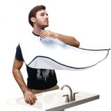 EASYSO Mega Pratik Sakal Kesme Örtüsü, Beyaz Saç Kesme Önlüğü Bıyık Sakal Önlüğü Kedi Köpek Tüy Toplayıcı Tela Kumaş Kuaför Berber Önlüğü