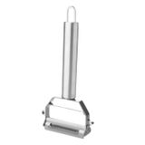 Easyso Paslanmaz Çelik Jülyen Doğrayıcı Metal Saplı Soyucu Ahşap Desenli Başlıklı Soyacak Meyve Sebze Soyacağı Titan Rende Pratik Kolay Temizlenir Çeyizlik Hediye (1, Metal Saplı)