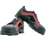 Easyso Unisex Çelik Burunlu İş Ayakkabısı Yürüyüş Ayakkabısı Yormaz Terletmez WaterProof Çelik Ara Tabanlı Kadın Erkek Renkli Ayakkabı 4 Mevsim Ayakkabı (Bordo, 39) 40 EU