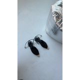 Eataly Shoes ICON Siyah Dantel Bilekten Bağlı Babet