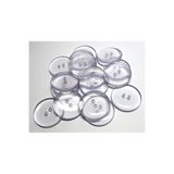 EB PLASTİK Şeffaf Düğme 28 Boy - 1.78 Cm 100 Adet ( Nevresim Düğmesi - Cam Düğme )