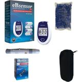 Eb Sensor Kan Şeker Ölçüm Cihaz + Delme Kalemi + Taşıma Çantası + 100 Lanset Iğne + 1 Kutu Strip - 0 - 1 Yaş - Seçenek 1