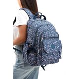 eba-8803 Klinkır Okul çantası Sırt Çanta Günlük Gezi Spor Seyahat Tatil Çok Gözlü Laptop Bölmeli PİNK FLOWER