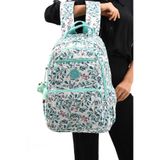 eba-8860 Klinkır Okul çantası Sırt Çanta Günlük Gezi Spor Seyahat Tatil Çok Gözlü Laptop Bölmeli GREEN FLOWER