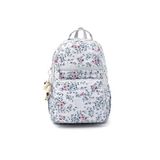 eba-8861 Klinkır Okul çantası Sırt Çanta Günlük Gezi Spor Seyahat Tatil Çok Gözlü Laptop Bölmeli WHİTE FLOWER