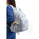 eba-8864 Klinkır Okul çantası Sırt Çanta Günlük Gezi Spor Seyahat Tatil Çok Gözlü Laptop Bölmeli WHİTE FLOWER