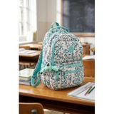 eba-8866 Klinkır Okul çantası Sırt Çanta Günlük Gezi Spor Seyahat Tatil Çok Gözlü Laptop Bölmeli GREEN FLOWER